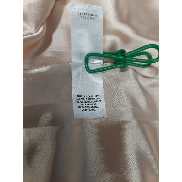 LULU'S SZ S Endless Elegance Light Peach Satin Sleeveless Maxi Dress B139 - Picture 7 of 10